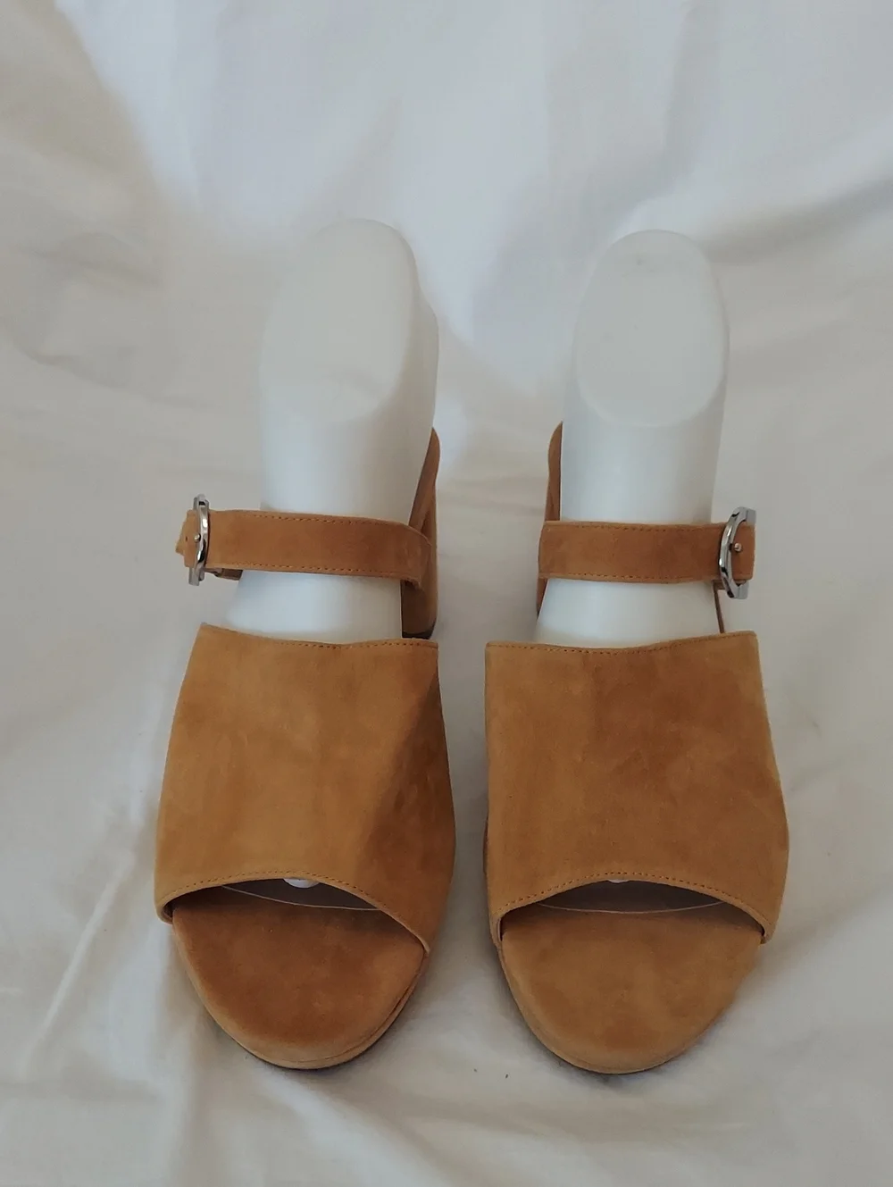 Aerosoles Cosmic Sandal Tan Genuine Suede Womens Size 11 Heel 3